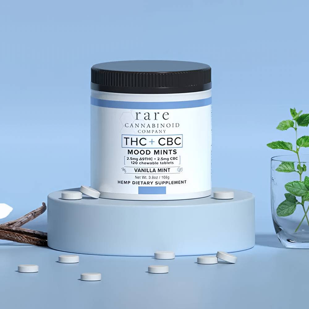 Rare Cannabinoid THC + CBC Mood Mints (120 mints)